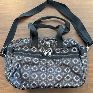 Brighton Black & Gray Patterned Small Duffle  Bag